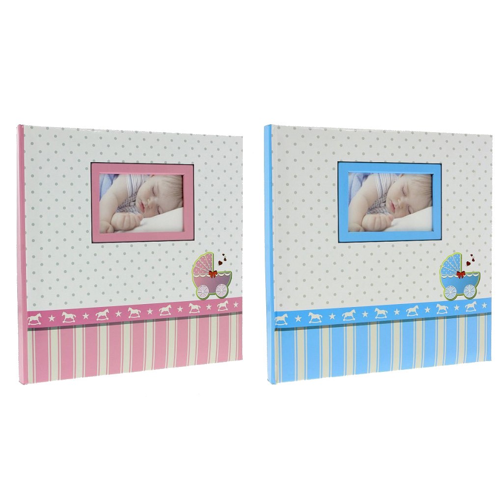 Album foto Baby Buggy personalizabil, coperta cartonata, 100 pagini, poze autoadezive Albastru - imagine 10